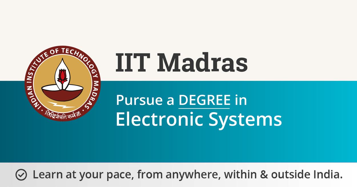 Academics IIT Madras Degree In Electronic Systems